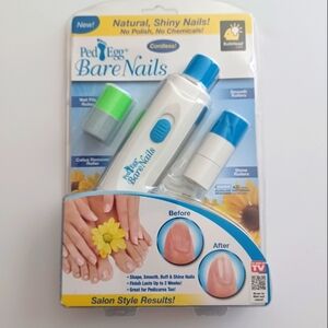 PED EGG BARE NAILS Cordless Nail File Buffer As Seen On TV